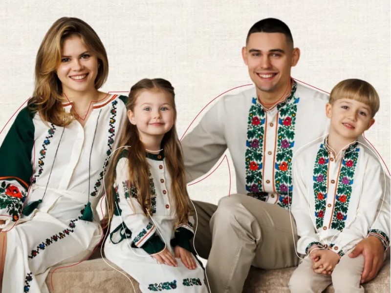 Gift for Father's Day, June 15, 2025 - a modern embroidered shirt in various colors and patterns