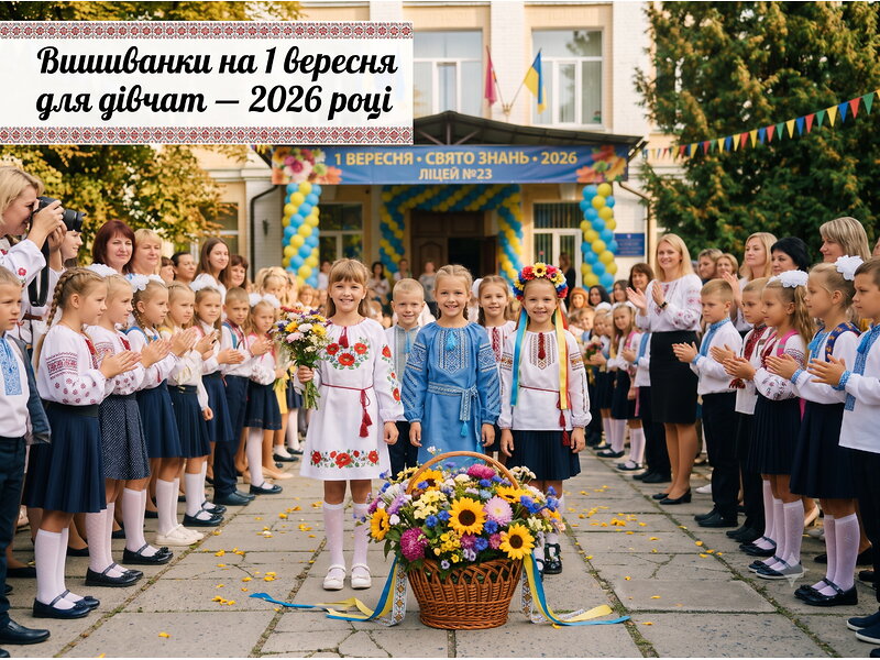 Embroidered shirt for a girl for September 1, 2026 — buy in KRAMIYA