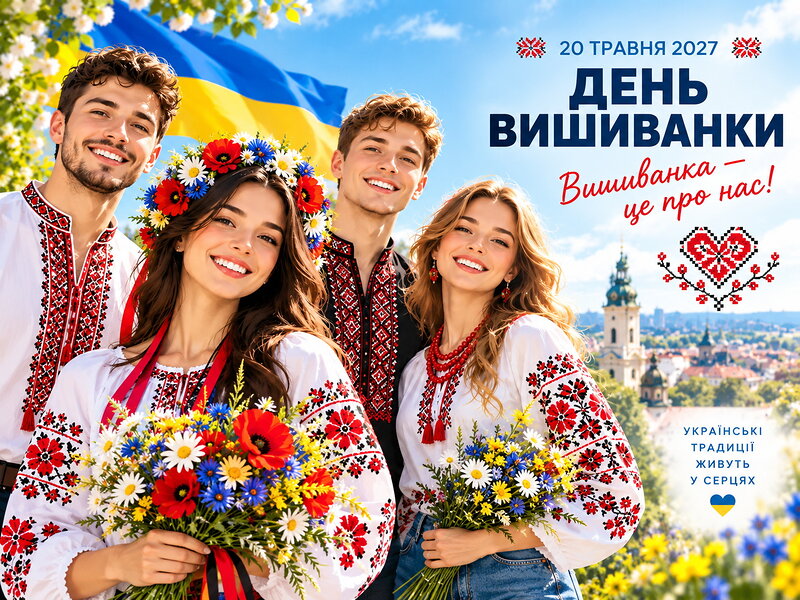 Vyshyvanka Day in 2027 is May 20!