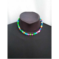 Necklace painted Rainbow