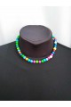 Necklace painted Rainbow