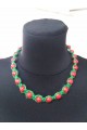 Necklace jute green