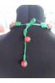 Necklace jute green