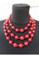 Three-row necklace