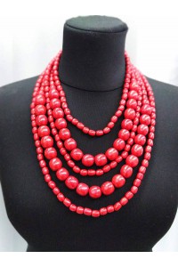Five-row necklace