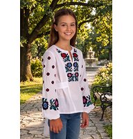Embroidered shirt for a girl Charming 