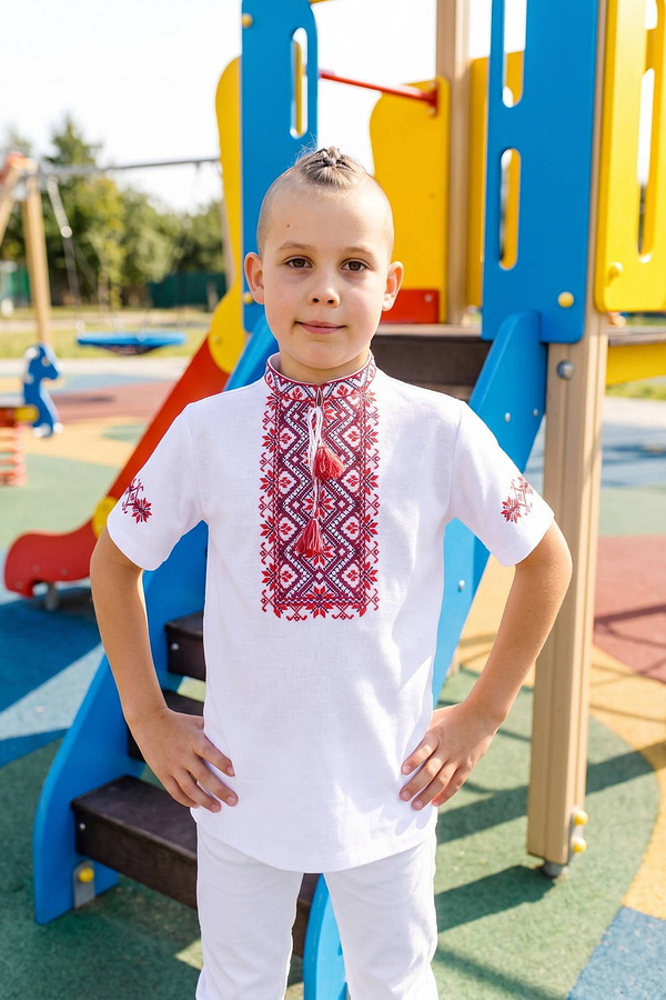Зорянчик футболка мальчишеская белая