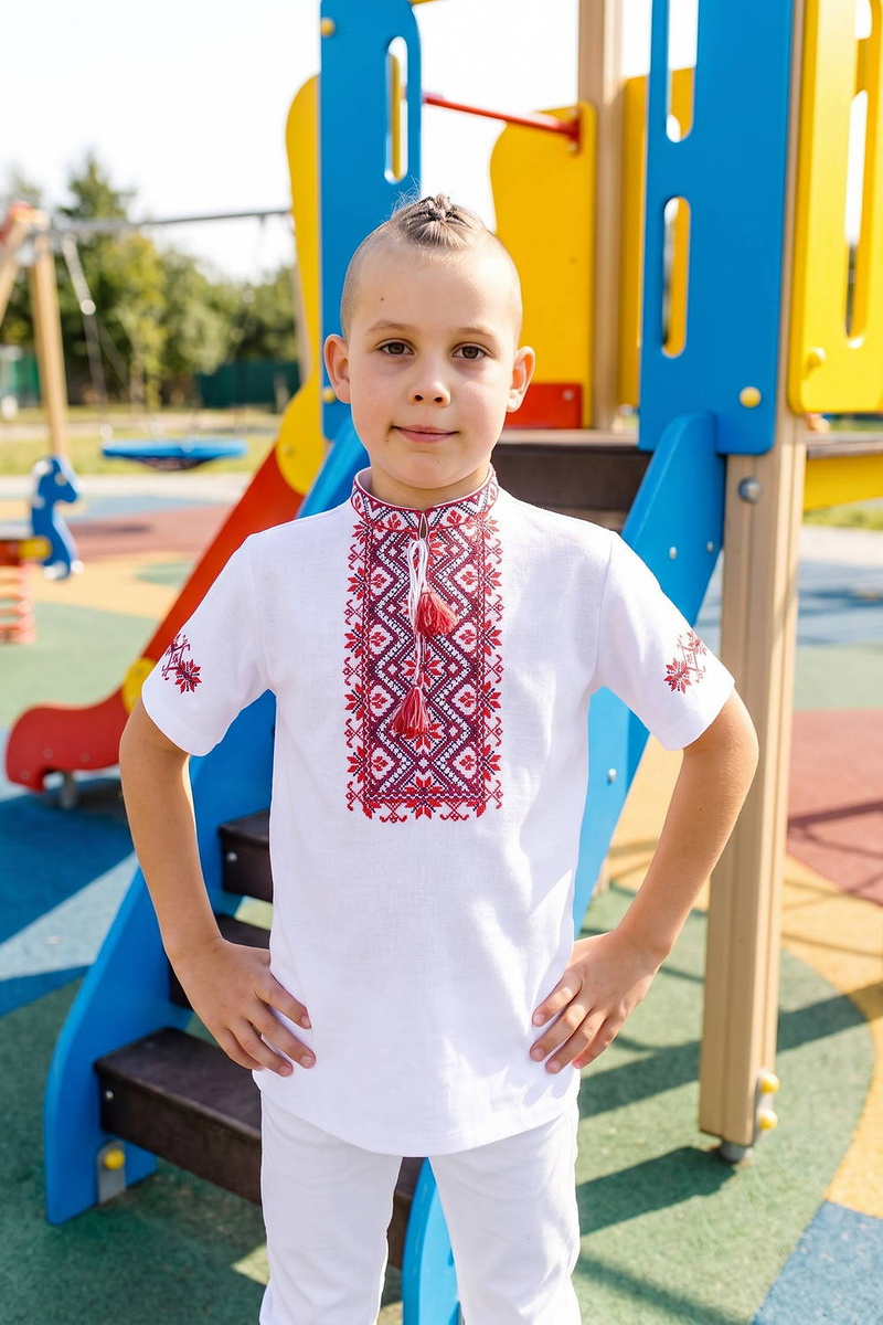 Зорянчик футболка мальчишеская белая