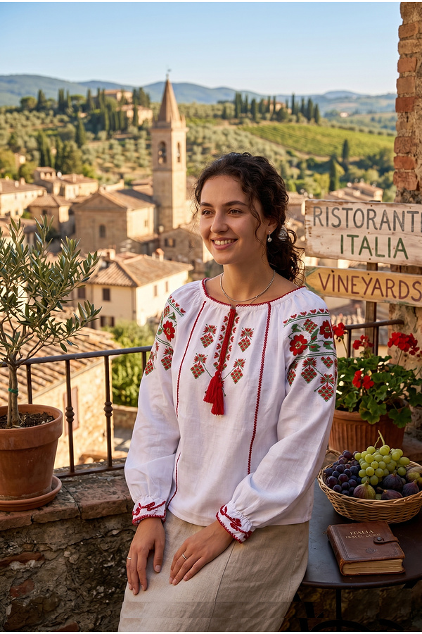 embroidered children's blouse