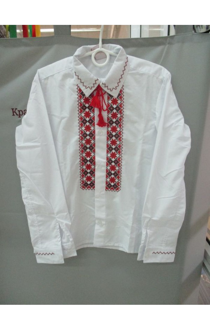 Славомир, рубашка для мальчика классическая с вышивкой