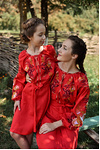 Embroidered vyshyvanka dress for a girl — Bird