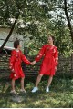 Vyshyvanka for a girl Olesya (white with red)