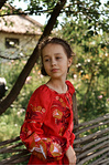 Embroidered vyshyvanka dress for a girl — Bird