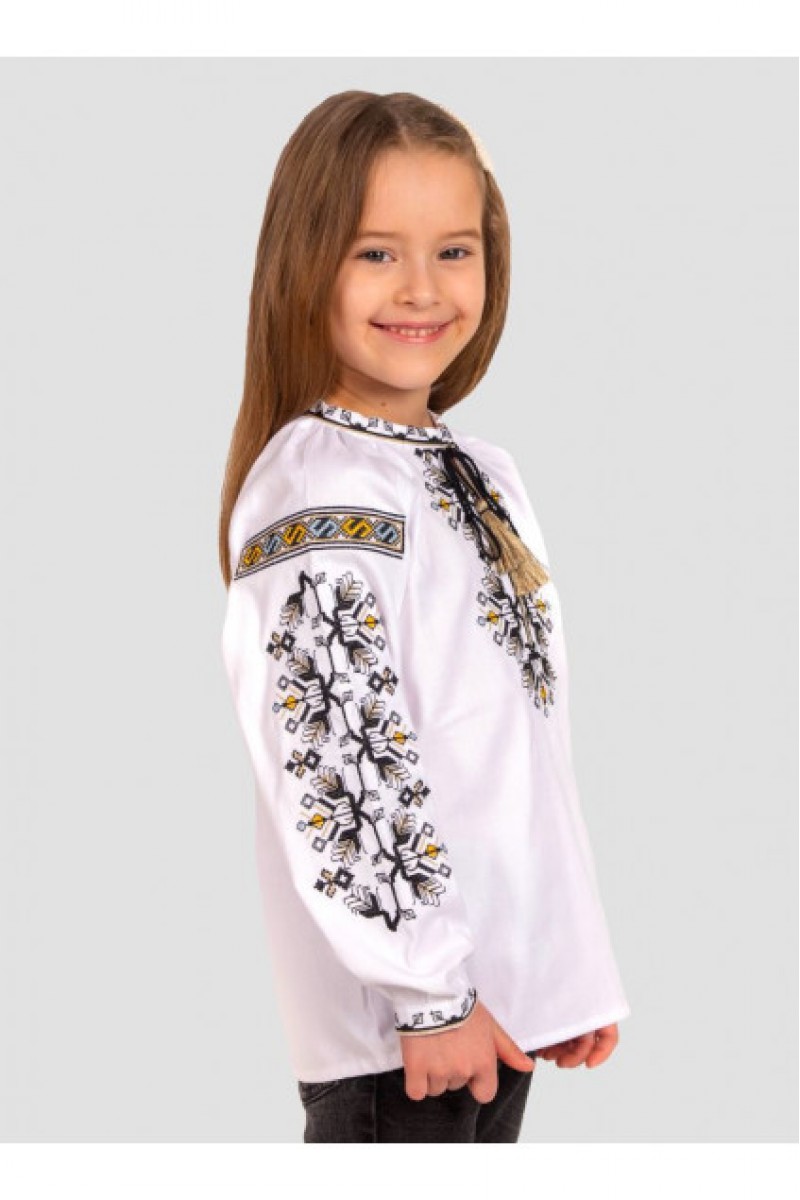 A charming embroidered 2 shirt for a girl
