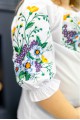 White embroidered shirt for the girl Margaritka