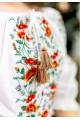 Marinka, a blouse for a girl with white embroidery