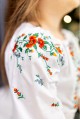 Marinka, a blouse for a girl with white embroidery