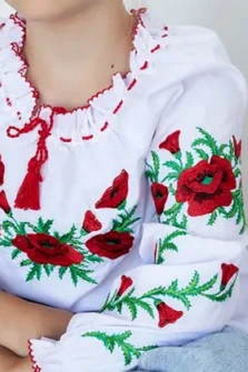 Маковая роса, вышивка для девушек. 98. 110