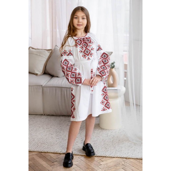 Вишиванки плаття для дівчаток з вишивкою Маріяна