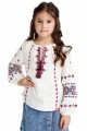 Solomia. Milk embroidered dress for a girl