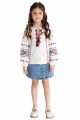 Solomia. Milk embroidered dress for a girl