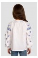 Rozana, blue embroidered shirt for a girl