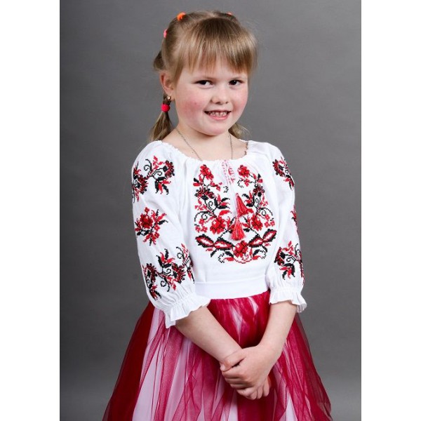  blouse embroidered shirt for a girl with embroidery