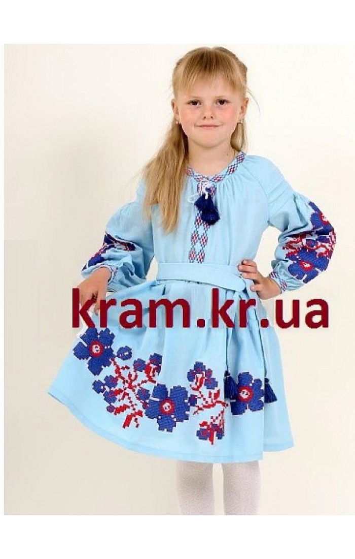 Flower, embroidered shirt for girls