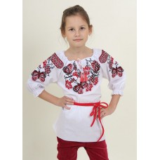 Butterfly, embroidered shirt for girls