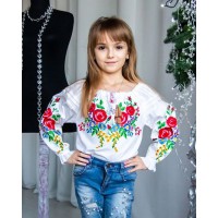 Вышиванка для девочки Розалия