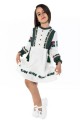 Solomia. Milk embroidered dress for a girl