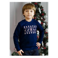 Світшот для хлопчика "Різдвяний",122 см-152 см,синього кольору