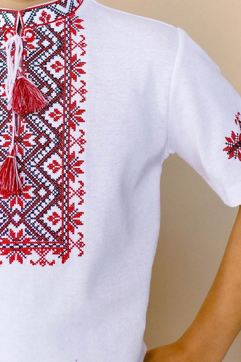 Зорянчик футболка мальчишеская белая, 98