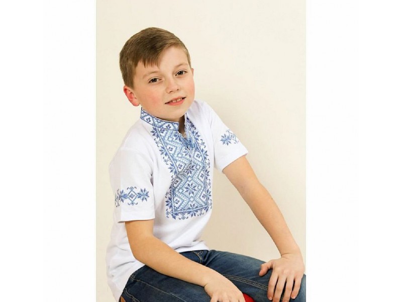 Embroidered t-shirt for a boy