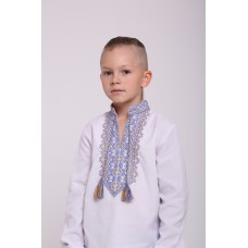 Hoverla, blue embroidered shirt for a boy