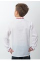 White embroidered shirt for a boy 44012