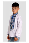 Dorofiy blue embroidered shirt for a boy