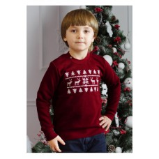 Рождественное чудо, , свитшот для мальчика красного цвета цвета , 140-122