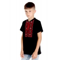 Black embroidered T-shirt Bogdan