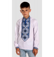 Dorofiy, blue embroidered shirt for a boy