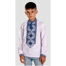 Sviatozar, embroidery for a boy, blue