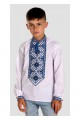 Dorofiy, blue embroidered shirt for a boy