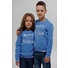 Children's sweatshirt in blue with fleece, Winter fairy tale