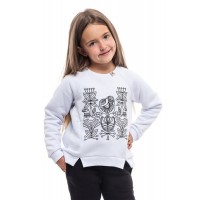 Разнотравья, свитшот с капюшоном для девочки