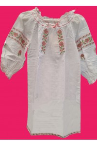 White long blouse for a girl "Troiandochka"