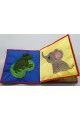 First baby book (soft book) made of fabric Animals