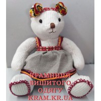 Teddy bear Marusia, a toy with an embroidered dress Teddy bear Marusia, a toy with an embroidered dress