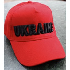 Ukraine red color, cap