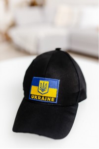 Бейсболка мужская черная Тризуб.