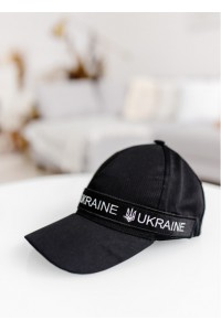 Кепка бейсболка мужская черная UKRAINE.